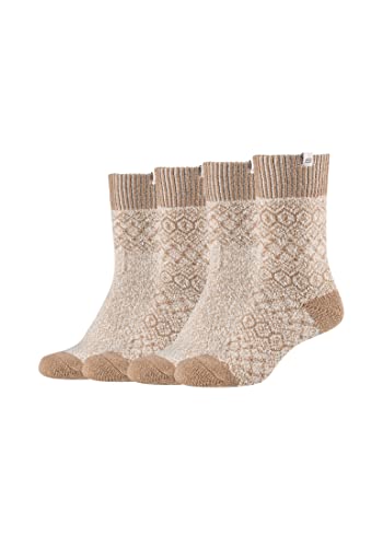 Skechers Damen Socken Warm & Cozy 4er Pack 39/42 offwhite mouline von Skechers