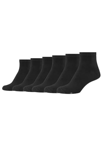 Skechers 6 Paar Women basic Quarter Damen Sportsocken Socken SK42005, Farbe:Black, Socken & Strümpfe:39-42 von Skechers