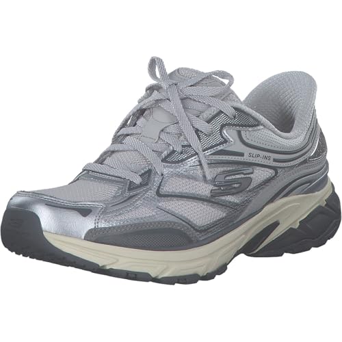 Skechers Damen Stamina Sport Sneaker, Silber, 38 EU Skechers Damen Stamina Sport Sneaker, Silber, 38 EU von Skechers