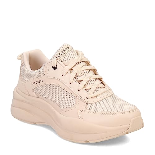 Skechers Damen Street TWISTERZ Lighten UP Sneakers,Sports Shoes, Sandfarbener Duraleather-Netzbesatz, 36 EU von Skechers