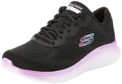 Skechers Damen Stunning Steps Skech-Lite Pro atemberaubende Schritte, Black Mesh/Purple Trim, 35.5 EU von Skechers