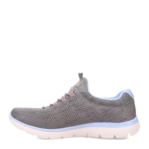 Skechers Damen Summits Fun Flare Sneaker, Grau/Mehrfarbig, 40 EU Weit von Skechers