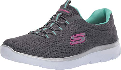 Skechers Damen Summits Sneaker, Anthracite Green, 38.5 EU Weit von Skechers