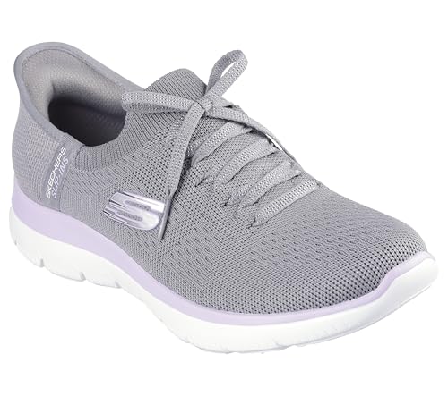 Skechers Damen Summits Sneaker, Grau/Lavendel, 40 EU von Skechers