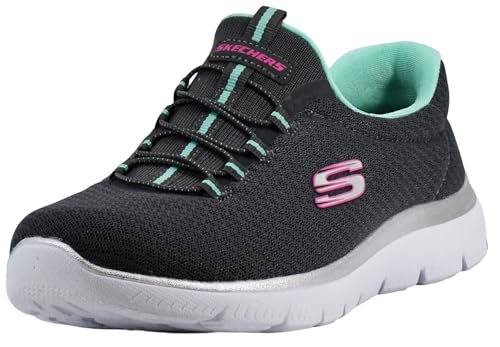 Skechers Damen Summits Sneaker, Grey Anthracite Green, 36 EU von Skechers