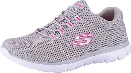 Skechers Damen Summits Trainer - Grau/Hot Rosa - UK 2 von Skechers