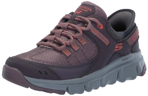 Skechers Damen Summits at, Burgunderrotes Synthetik-Mesh-Multi-Besatz, 35.5 EU von Skechers