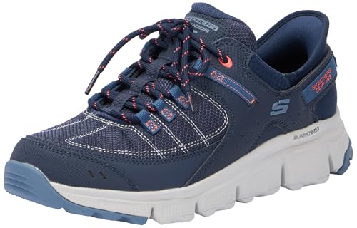 Skechers Damen Summits at Gipfel BEI, Navy Synthetic/Mesh/Coral Trim, 37 EU von Skechers