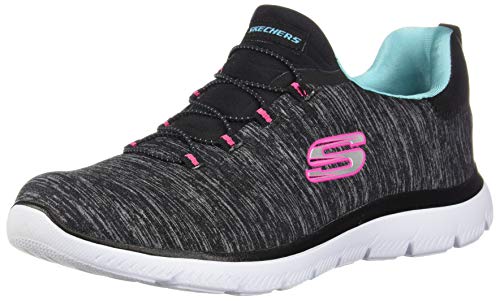Skechers Damen Summits-quick Getaway Sneaker, Black Light Blue Bklb, 39.5 EU Skechers Damen Summits-quick Getaway Sneaker, Black Light Blue Bklb, 39.5 EU von Skechers