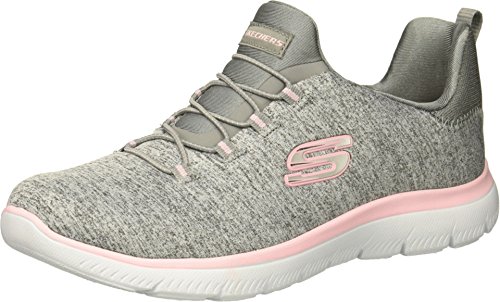 Skechers Damen Summits-schneller Ausflug Sneaker, Grau/Hellrosa, 36.5 EU Weit von Skechers