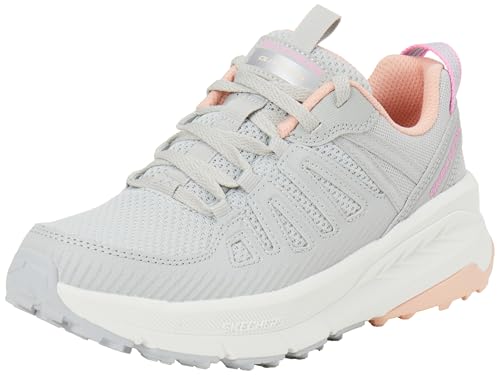 Skechers Damen Switch Back Cascades KASKADEN ZURÜCKSCHALTEN, Gray Synthetic/Textile/Coral Trim, 56 EU von Skechers