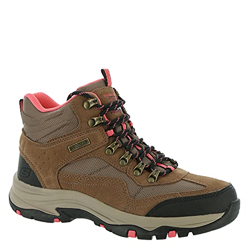 Skechers Damen Stiefelette, Tan Suede Textile Coral Trim, 37 EU von Skechers