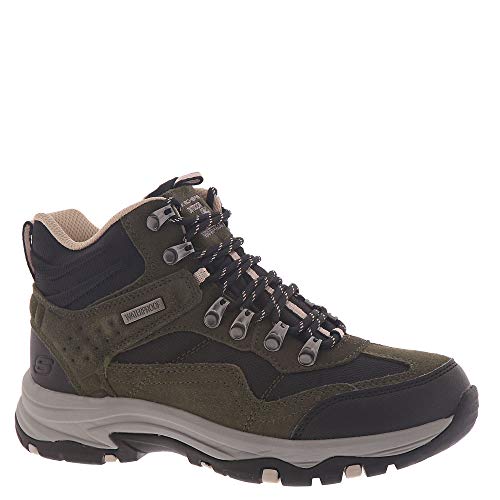 Skechers Damen Trego Base Camp Wanderstiefel, Olive Suede Back Textile Dark Natural Trim, 37 EU von Skechers