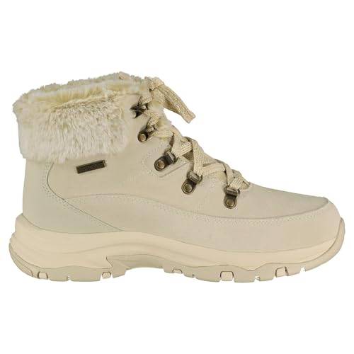 Skechers Damen Trego Snow Worries Stiefelette, Natural Suede/Duraleather/Faux Fur, 41 EU von Skechers
