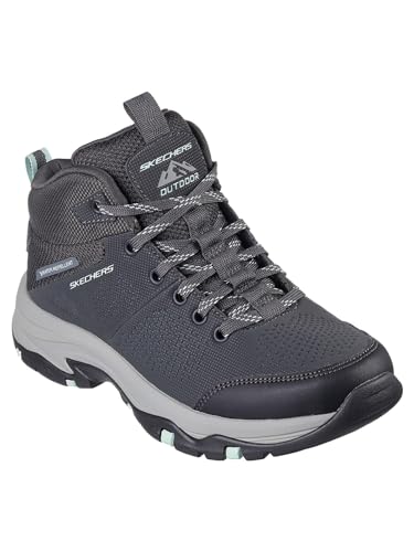 Skechers Damen Trego Trail Kismet, Anthrazit, Synthetisches Netzgewebe, minzfarbener, 36 EU von Skechers