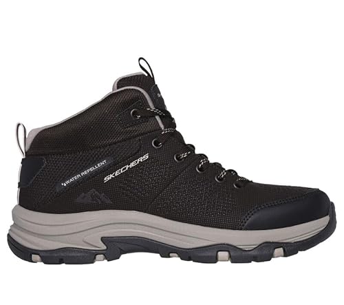 Skechers Damen Trego Trail Kismet, Black Synthetic/Mesh/Charcoal Trim, 38.5 EU von Skechers