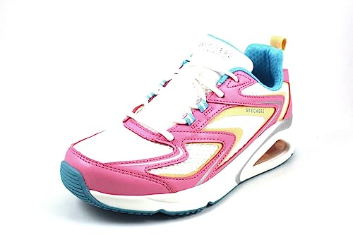 Skechers Damen Tres-air Extraordin-luftig Sneaker, Pink Duraleather White Mesh Blue and Nat, 38 EU von Skechers