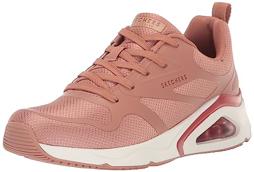 Skechers Damen Tres-air UNO-Revolution-luftig Sneaker, Orange/Abendrot im Zickzackmuster (Sunset Chevron), 40 EU von Skechers