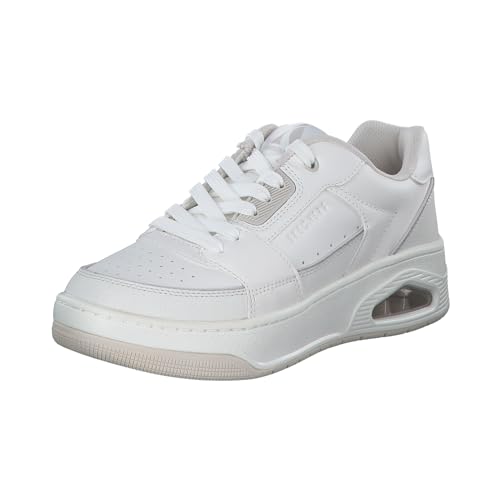 Skechers Damen UNO Court Sneaker, Weiss/opulenter Garten, 38 EU von Skechers