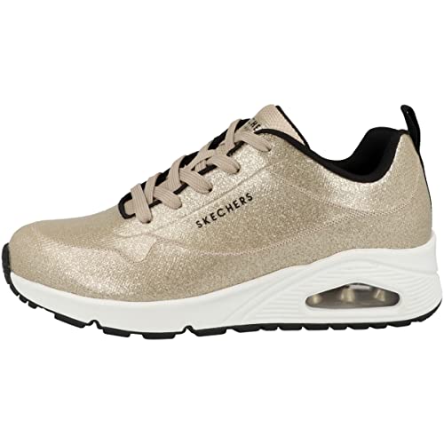 Skechers Damen UNO Diamond Shatter Sneakers, Gold, 40 EU von Skechers