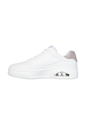 Skechers Damen UNO Court Courted Style Sneaker, weiß, 36 EU Skechers Damen UNO Court Courted Style Sneaker, weiß, 36 EU von Skechers