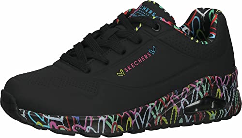 Skechers Mädchen Uno Loving Love Sneaker, Schwarz, 35.5 EU von Skechers