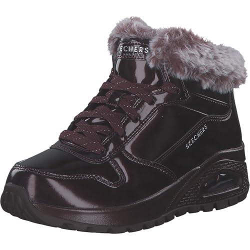 Skechers Damen UNO Rugged Fiesty Winter Stiefelette, Burgundy Patent Duraleather/Faux Fur, 39.5 EU Skechers Damen UNO Rugged Fiesty Winter Stiefelette, Burgundy Patent Duraleather/Faux Fur, 39.5 EU von Skechers