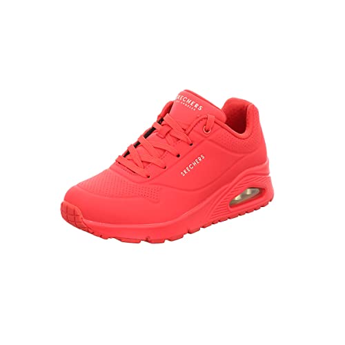 Skechers Mädchen Uno Stand On Air Sneaker, Rot Red Durabuck Red, 36 EU von Skechers