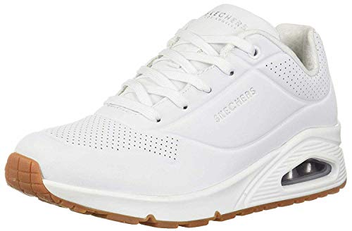 Skechers Damen UNO Stand ON AIR Sneakers, WHT weiß Durabuck, 38 EU von Skechers