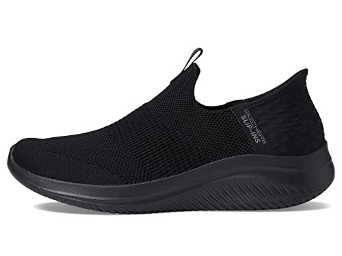 Skechers Damen Ultra Flex 3.0 Cozy Streak Sneaker, Schwarz, 38 EU Weit von Skechers