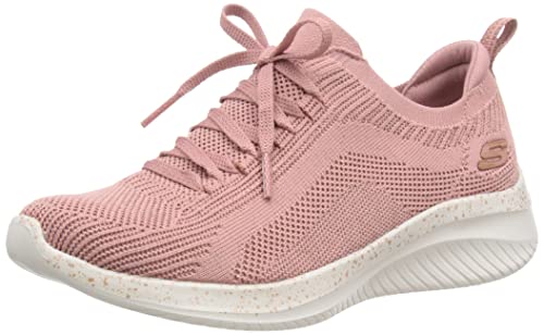 Skechers Damen Ultra Flex 3.0-Let's Dance Sneaker, Mauve Rose Gold Knit Rose Gold Trim, 35 EU von Skechers