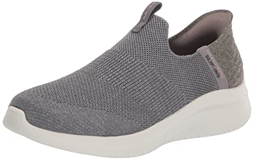Skechers Damen Hands Free Slip Ins Ultra Flex 3.0 Smooth Step Sneaker, GRAU, 41 EU Weit von Skechers