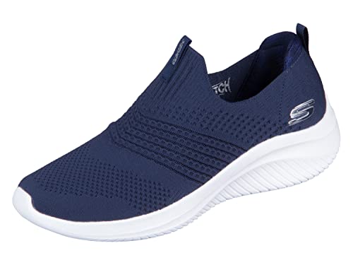 Skechers Damen Sneaker, Navy Knit Trim, 38 EU von Skechers