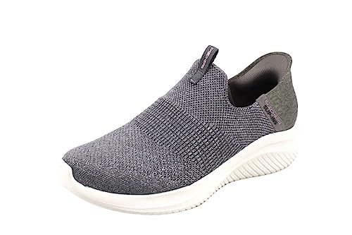 Skechers Damen Ultra Flex 3.0 Smooth Step Sneakers,Sports Shoes, Grey Knit/Jersey/Trim, 36.5 EU von Skechers