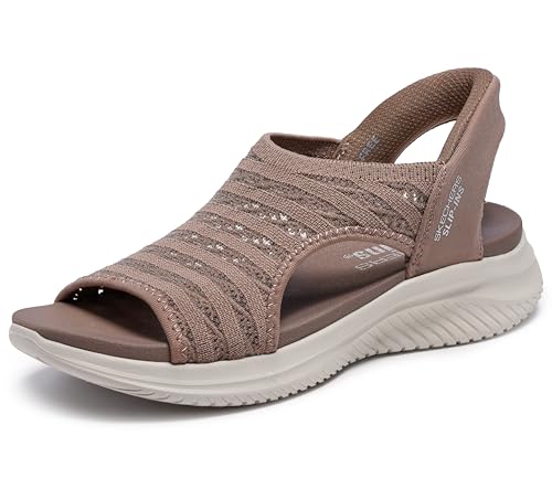 Skechers Damen Ultra Flex 3.0-Sun Warmth Hands Free Slip-ins Sandale, Mokka, 37 EU von Skechers