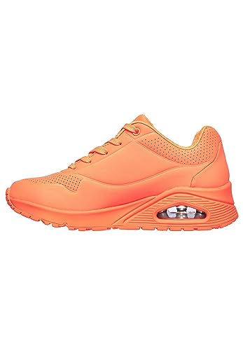 Skechers Damen Uno Night Shades Sneaker, Orange Durabuck, 36 EU von Skechers