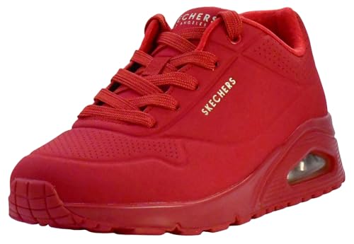 Skechers Damen Uno - Stand on Air, Rot/Ausflug, einfarbig (Getaway Solids), 7 X-Wide von Skechers