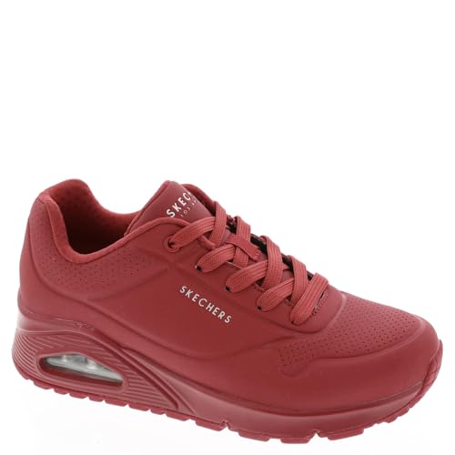Skechers Damen Uno - Stand on Air, Rot/Ausflug, einfarbig (Getaway Solids), 8 X-Wide von Skechers