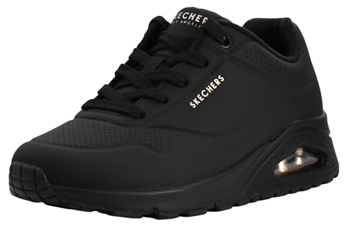 Skechers Damen Uno - Stand on Air, Schwarz/Schwarz, 10 X-Wide von Skechers