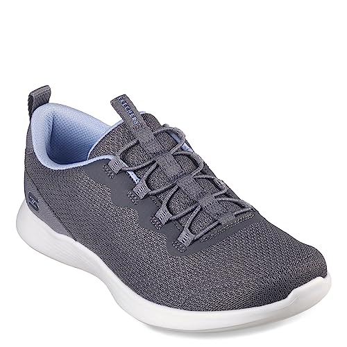 Skechers Damen Vapor Foam LITE, Anthrazitfarbenes Netzgewebe, hellblauer Besatz, 37.5 EU von Skechers