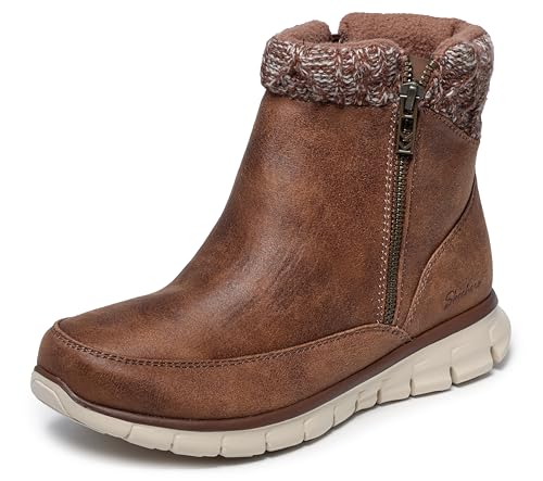 Skechers Damen Synergy Winter Boots, Braun, 37 EU von Skechers