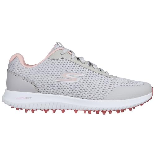 Skechers Damen Womens Shoe-GO Golf MAX 2 Fairway 3 Sneaker, Gray Mesh/Pink Trim, 56 EU Skechers Damen Womens Shoe-GO Golf MAX 2 Fairway 3 Sneaker, Gray Mesh/Pink Trim, 56 EU von Skechers