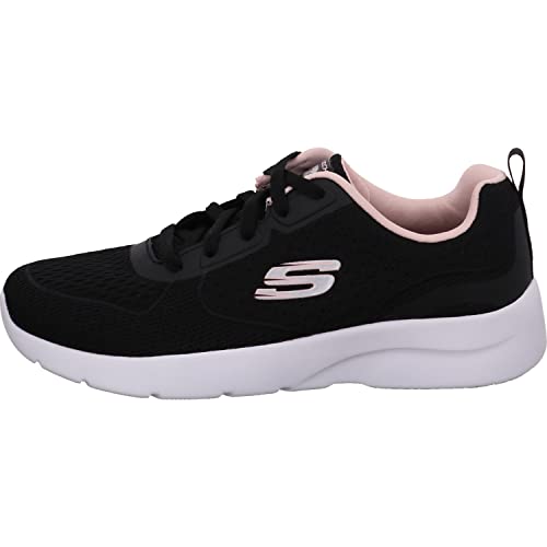 Skechers Dynamight 2.0 HIP ST Damen,Frauen Halbschuhe,Sportschuhe,Schnürschuhe,atmungsaktiv,Wechselfußbett,Turnschuhe,Schwarz,39 EU von Skechers