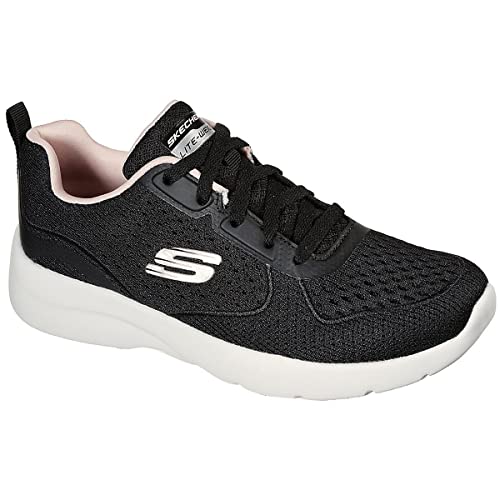 Skechers Dynamight 2.0 HIP ST Damen,Frauen Halbschuhe,Sportschuhe,Schnürschuhe,atmungsaktiv,Wechselfußbett,Turnschuhe,Schwarz,39 EU von Skechers