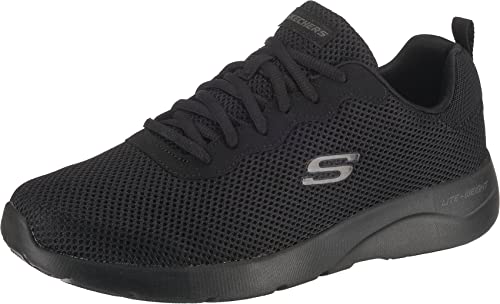 Skechers Dynamight 2.0 Rayhill Herren Trainer, Black Mesh Pu Trim, 39.5 EU von Skechers