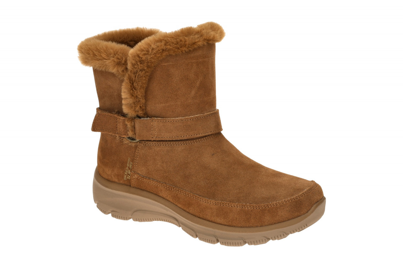 Skechers EASY GOING 168051 CSNT braun - bequeme Stiefelette f?r Damen von Skechers