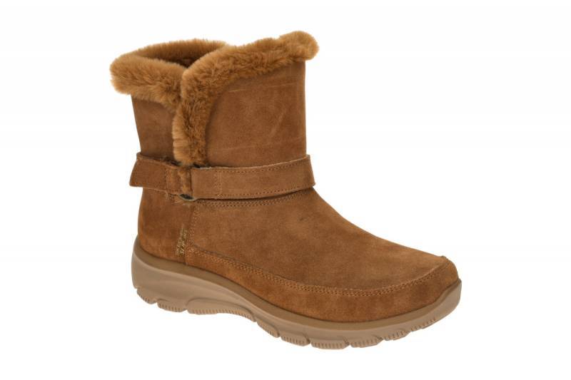 Skechers EASY GOING 168051 CSNT braun - bequeme Stiefelette f?r Damen von Skechers