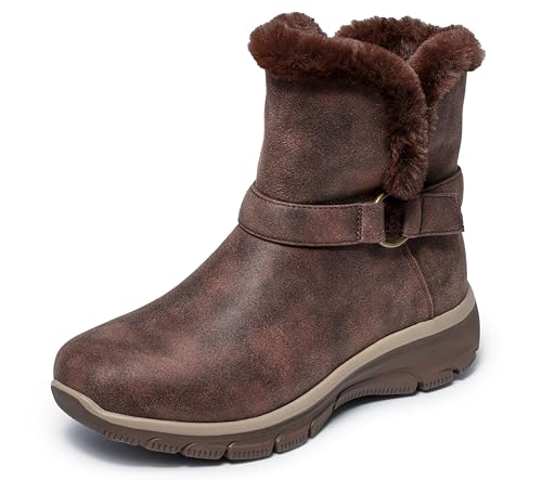 Skechers Women's Easy Going-Dreamers Move-Hands Free Slip-ins Ankle Boot, Schokolade, 38 EU von Skechers