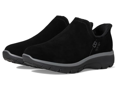 Skechers Easy Going-Modern Hour Damen-Stiefelette, Wildleder, freihändig, Schwarz, 8.5 Wide von Skechers