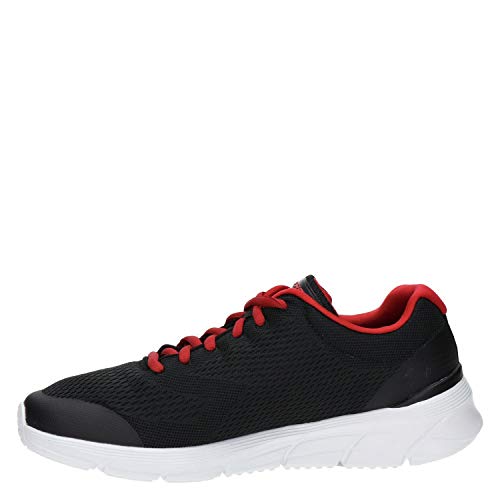 Skechers Equalizer 4.0, Herren Sneaker, Blau (Black Engineered Mesh/Hot Melt/Red Trim Bk Rd), 44 EU (9.5 UK) von Skechers